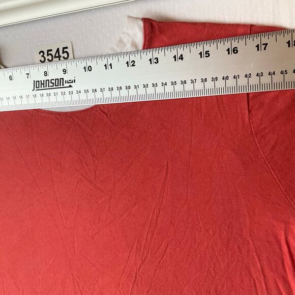 FOREVER 21 Plus Women Dress size 2X US Short Sleeve Knee Length Stretchy Orange - Picture 2 of 8